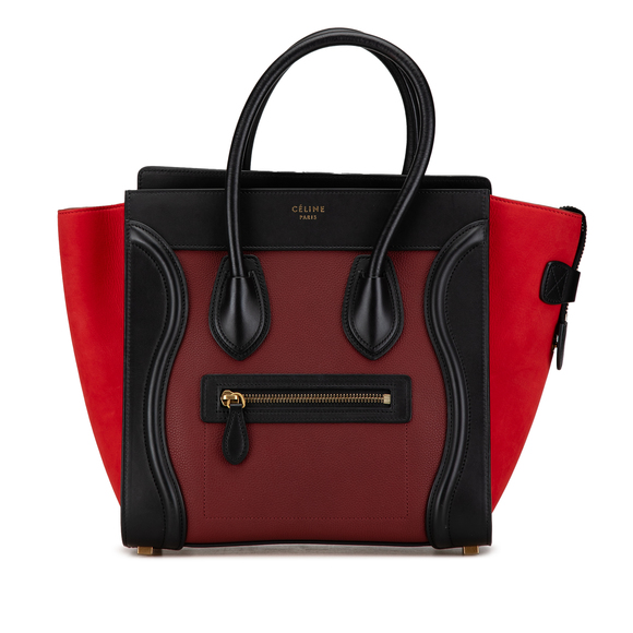 Pre-Loved Celine Micro Tricolor Calfskin Luggage Tote - Picture 1 of 8